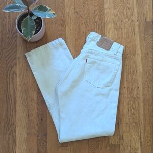 Vintage Levi's 501 White Jeans